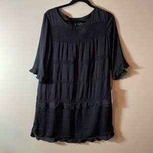 Who What Wear black, 3/4 sleeve top. Size Large